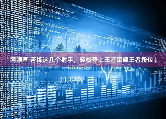 网眼查 苦练这几个射手，轻松登上王者荣耀王者段位！