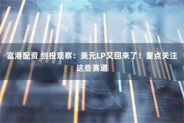 富港配资 创投观察：美元LP又回来了！重点关注这些赛道