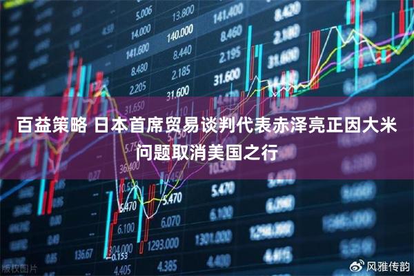 百益策略 日本首席贸易谈判代表赤泽亮正因大米问题取消美国之行